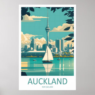 Auckland Nya Zeeland Affisch Resa Park National