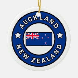 Auckland Nya Zeeland Julgransprydnad Keramik