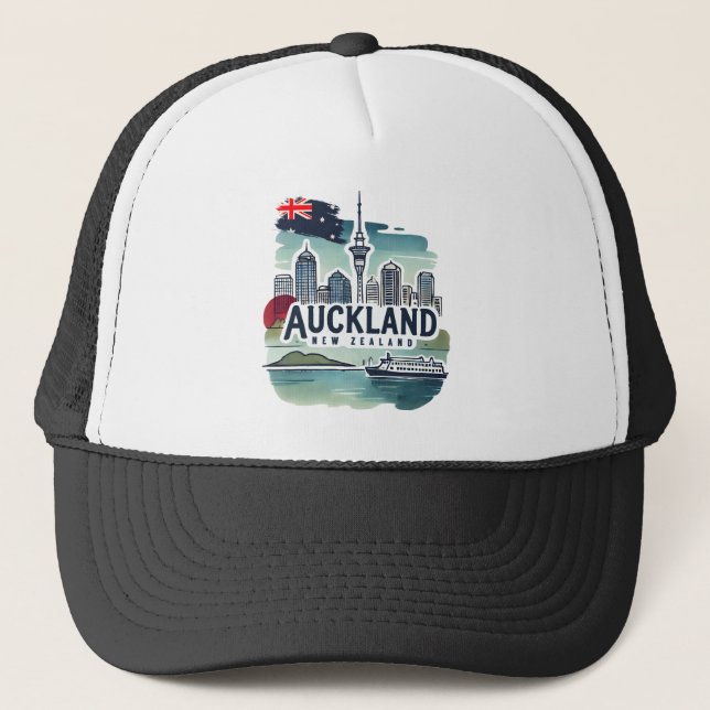 Auckland Nya Zeeland  Keps (Framsida)