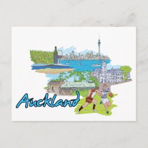 Auckland, Nya Zeeland Vykort