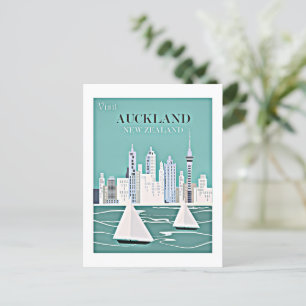 Auckland, Nya Zeelands reseaffisch Vykort