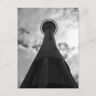 Auckland NZ Himmel BW Vykort