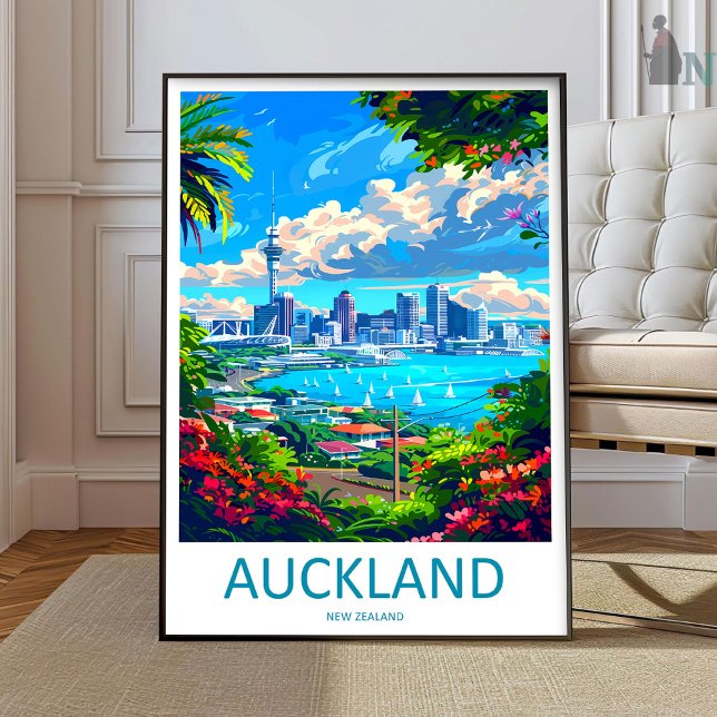 Auckland Resa Tryck Väggkonst Auckland Vägg Hangi (Skapare uppladdad)