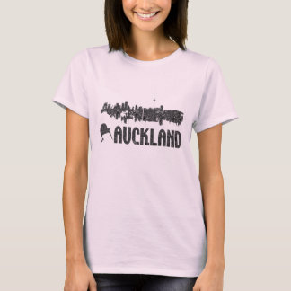 Auckland Skline nyazeeländska vintagekvinna Tee
