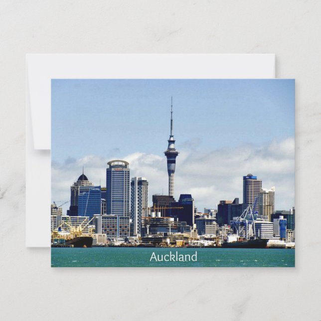 Auckland Skyline Kort (Framsida)