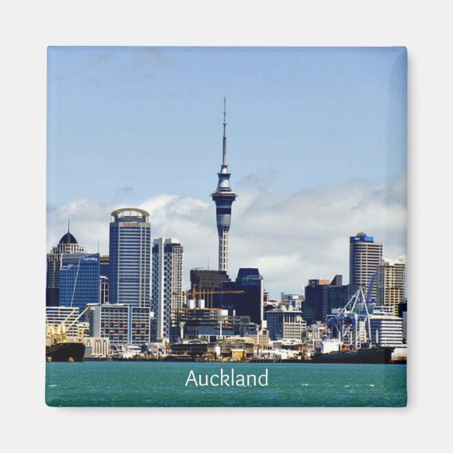 Auckland Skyline Magnet (Framsidan)