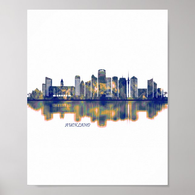 Auckland Skyline Poster (Framsidan)