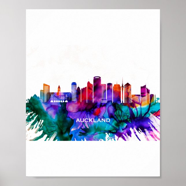 Auckland Skyline Poster (Framsidan)