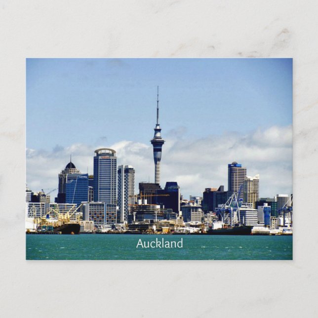 Auckland Skyline Vykort (Framsida)