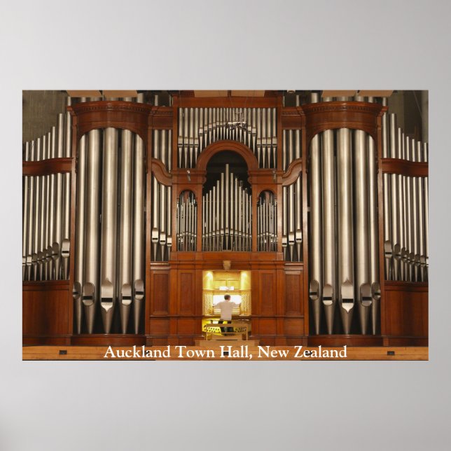 Auckland Town Hall pipe organ poster (Framsidan)