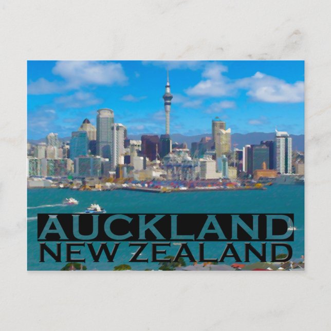 Auckland Vykort (Framsida)