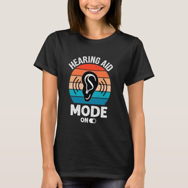 AuD Audiology Technician Design for Audiologists T Shirt (Framsida)
