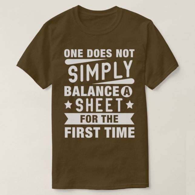 Aud. för bokföringsansvariga för bokföringskonton t shirt (Design framsida)