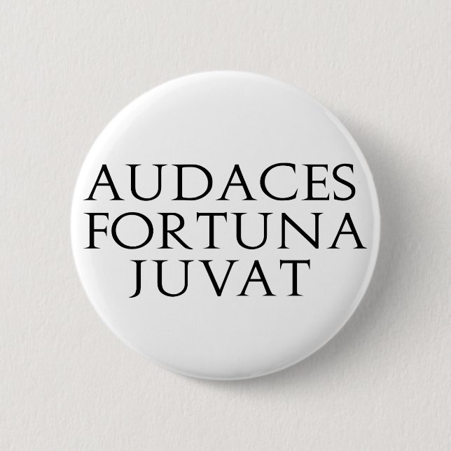 Audaces Fortuna Juvat Knapp (Framsida)