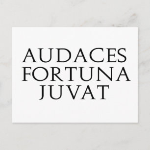 Audaces Fortuna Juvat Vykort