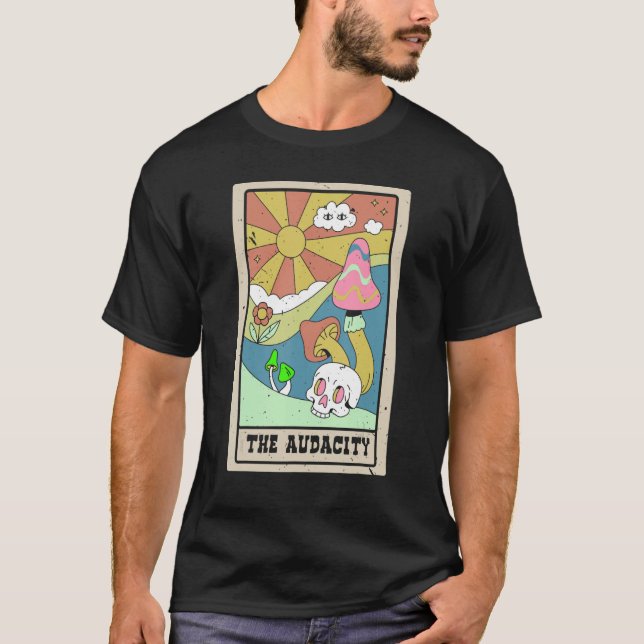 Audacity Tarot Card Shaman Fortune Telling T Shirt (Framsida)