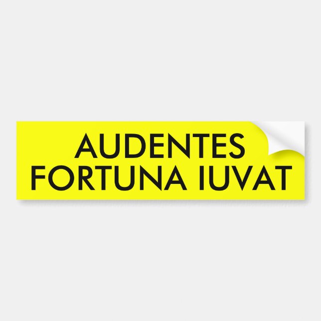AUDENTES FORTUNA IUVAT BILDEKAL (Framsidan)