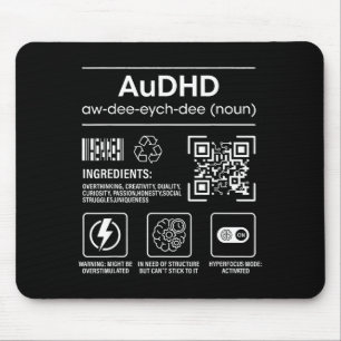 Audhd autism adhd rolig neurodivergent musmatta