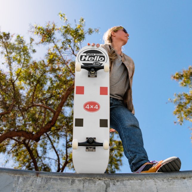 Audi Quattro Rally Car dekoration Old School Skateboard Bräda 21,6 Cm (Utomhus 1)