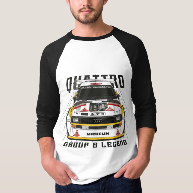 Audi Quattro T Shirt (Framsida)