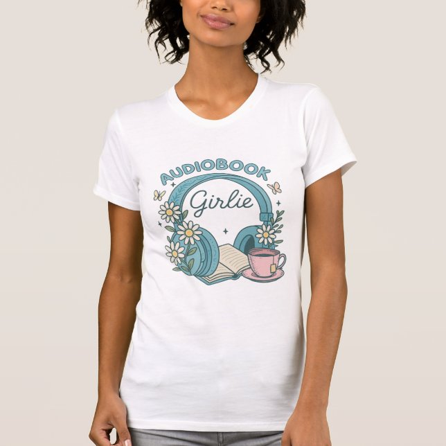 audio bok flickaktigt Tshirt T Shirt (Framsida)