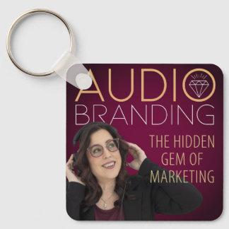 Audio Branding Podcast Keychain Nyckelring