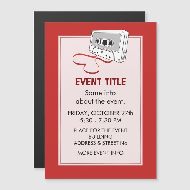 Audio Cassette (Fram/baksida)