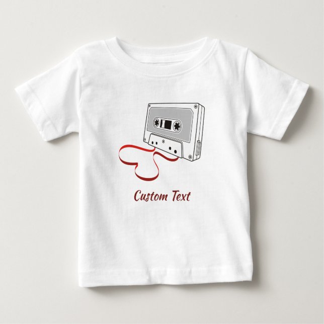 Audio cassette baby T-Shirt (Framsida)