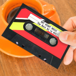 Audio Cassette DJ-Affärskort Visitkort