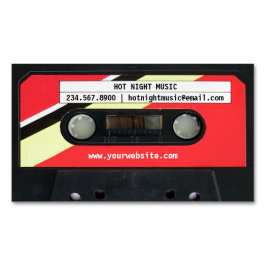 Audio Cassette DJ Magnetiska Visitkort
