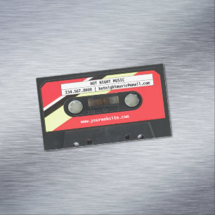 Audio Cassette DJ Magnetiska Visitkort