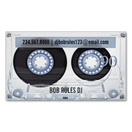 Audio Cassette DJ Magnetiska Visitkort