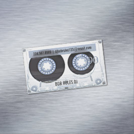 Audio Cassette DJ Magnetiska Visitkort