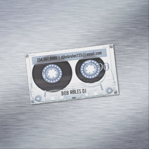 Audio Cassette DJ Magnetiska Visitkort