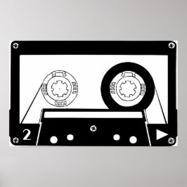 Audio Cassette eller Nerd Art Poster