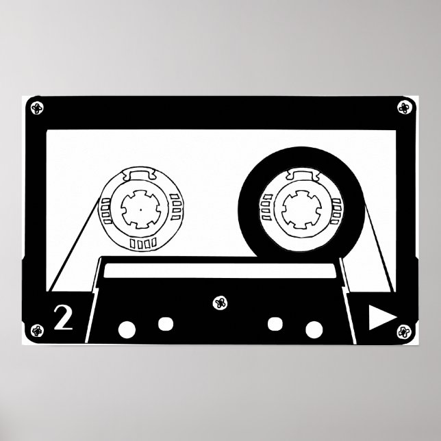 Audio Cassette eller Nerd Art Poster (Framsidan)