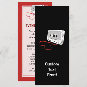 Audio Cassette Inbjudningar