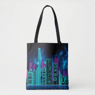 Audio City-1 Tote Bag Tygkasse