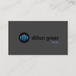 Audio DJ Guld Black Music Visitkort