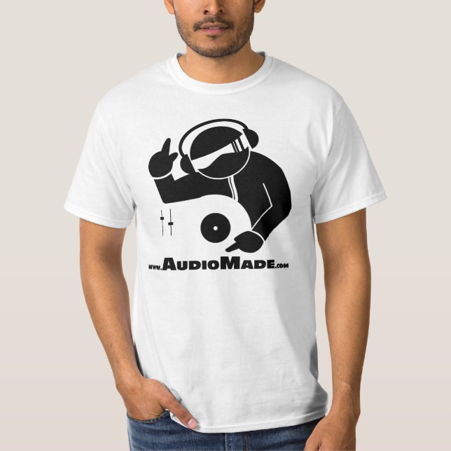 Audio gjorde DJ och musikproducenten T-shirt (Framsida)