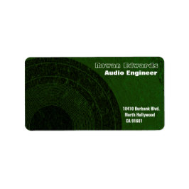 Audio Ingenjör-adressetikett Adressetikett