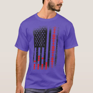 Audio Ingenjör Amerikanska Flagga USA-design för T Shirt