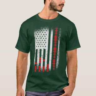 Audio Ingenjör Amerikanska Flagga USA:s utformnin T Shirt