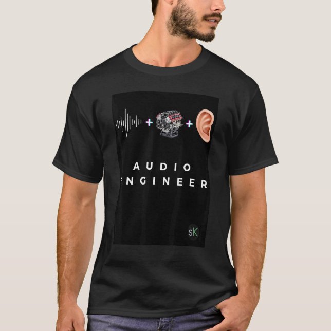 Audio Ingenjör Apparat T Shirt (Framsida)
