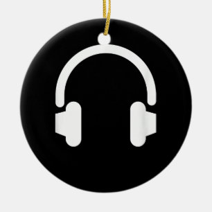 Audio Ingenjör Audiophile Dj Music Älskare Headpho Julgransprydnad Keramik