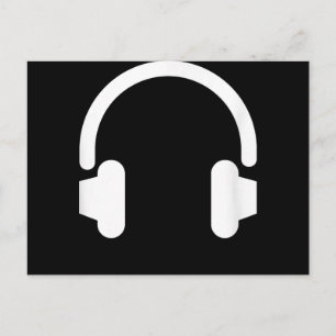 Audio Ingenjör Audiophile Dj Music Älskare Headpho Meddelande Vykort