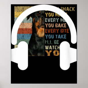 Audio Ingenjör Audiophile Dj Music Älskare Headpho Poster