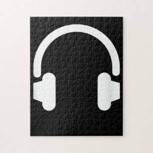 Audio Ingenjör Audiophile Dj Music Älskare Headpho Pussel