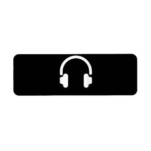 Audio Ingenjör Audiophile Dj Music Älskare Headpho Returadress Etikett