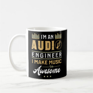 Audio Ingenjör Fantastisk Music Ljud Ingenjör Kaffemugg